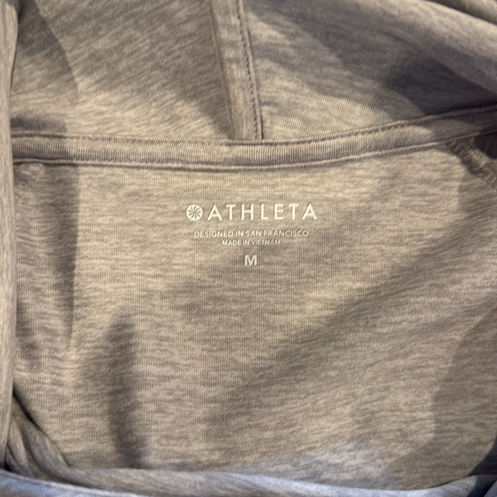 Athleta Cowl Neck Grey Hoodie Size Medium - Picture 4 of 9